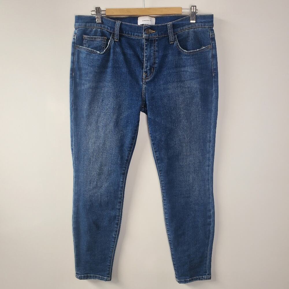 Current/Elliott The Stiletto Ankle Skinny Jeans in 1 Year Worn Stretch Indigo 32